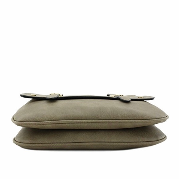 Double Compartment Large Flapover Crossbody Bag - Picture 4 of 5